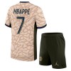 Maglia ufficiale Paris Saint Germain Mbappé 7 4th Jordan 2023-24 per Bambino